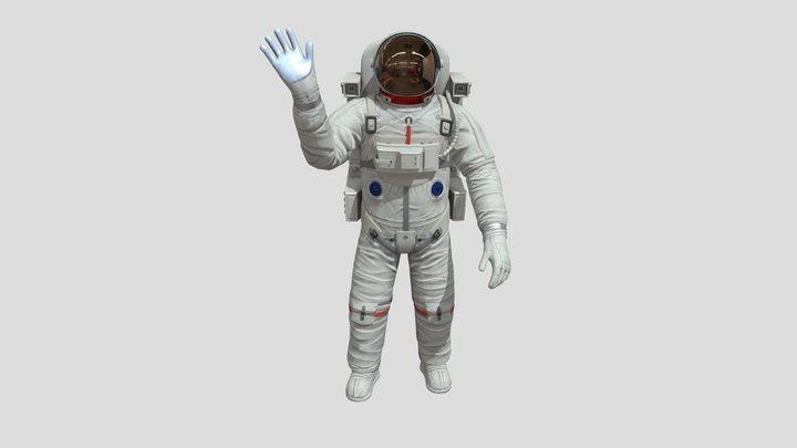 Walking Astronaut 3D Model