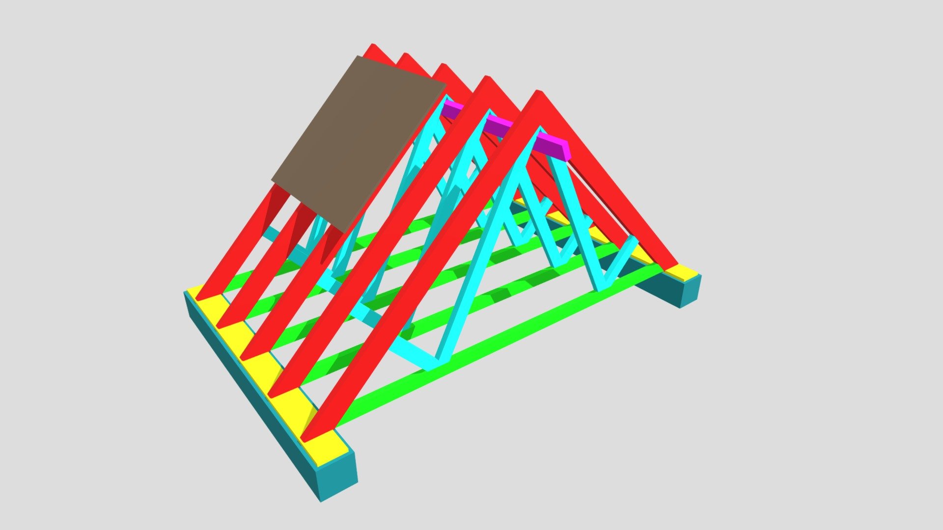 Trussed rafter roof