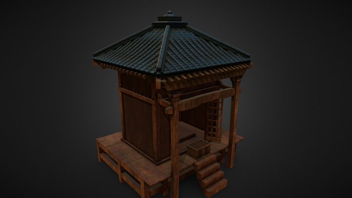 Japanese Shrine 3D Model