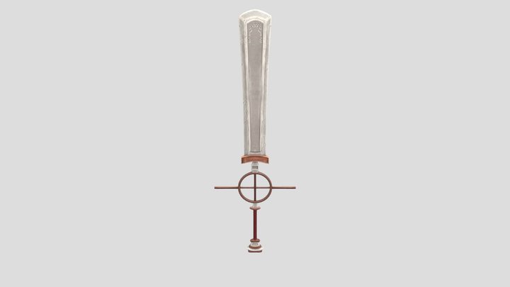 Stylized Rustic Sword 3D Model