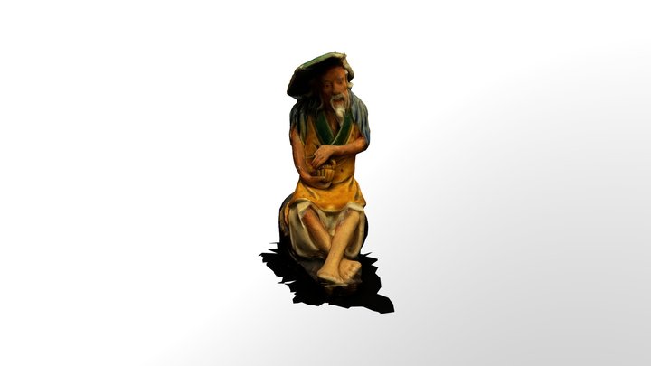 Chinese Mudman Figurine (1890-1919) 3D Model