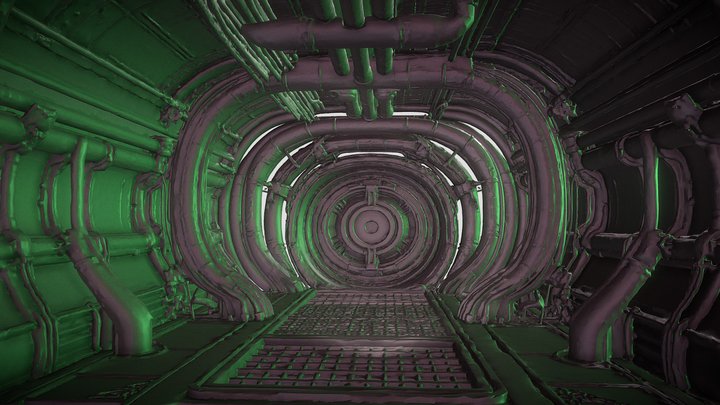 Alien Passageway – Modello 3D gratuito STL