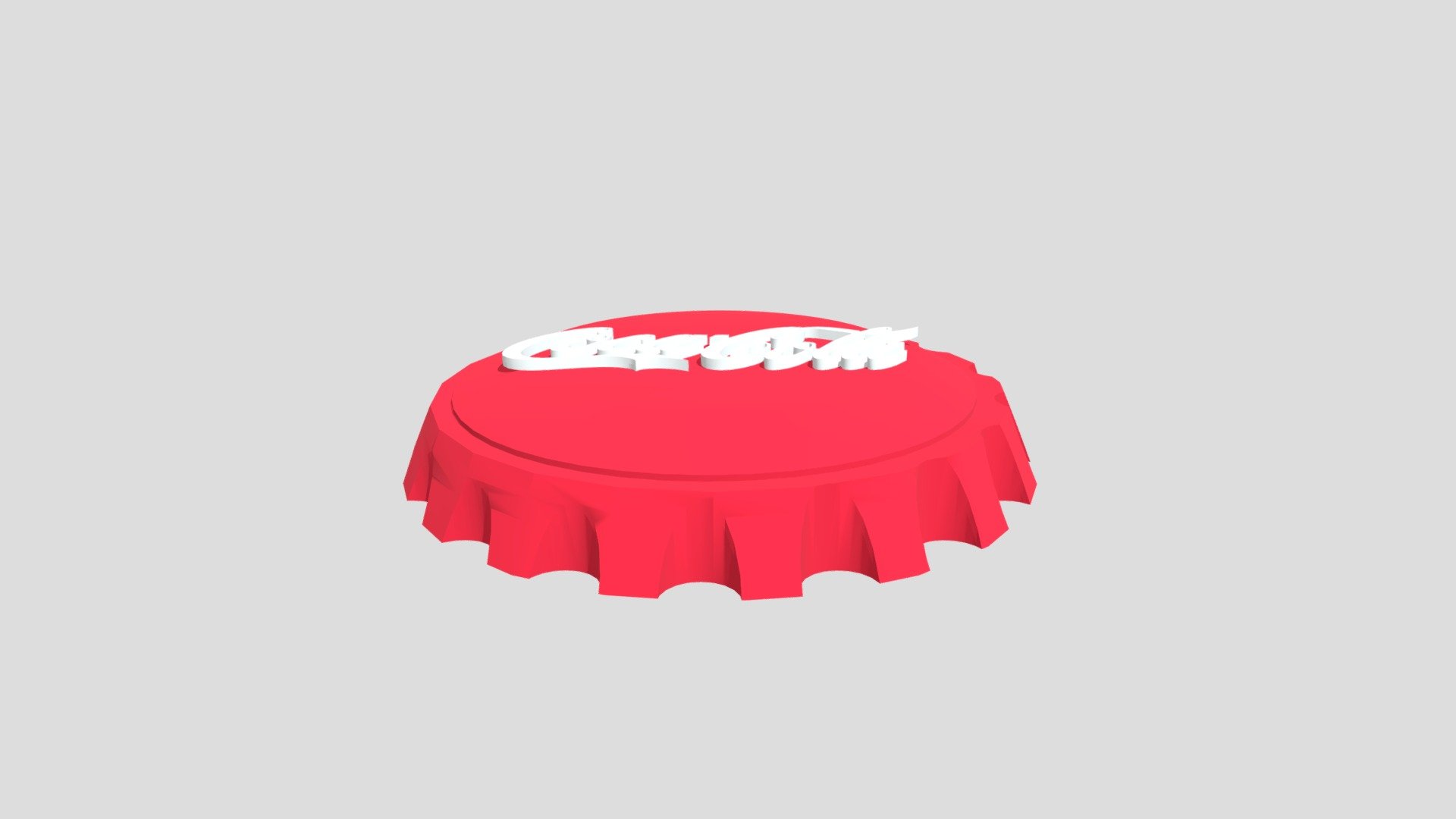 Coco cola glass curve bottle cap