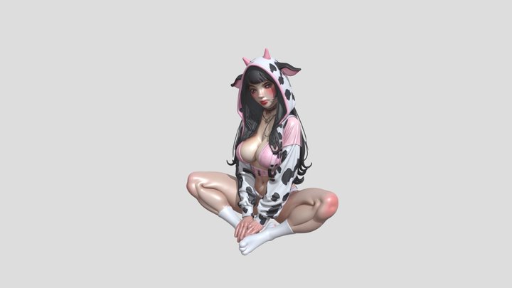 Cowgirl 3D Model