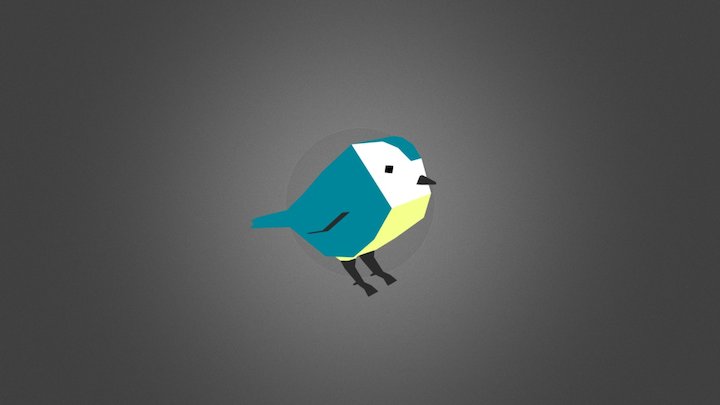 Blue Bird 3D Model