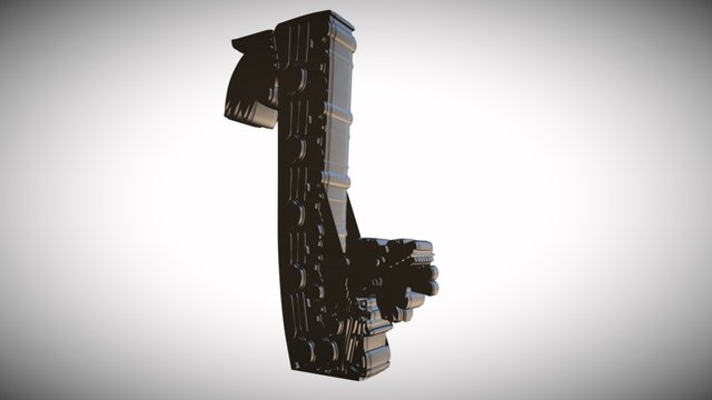 Mayan Kukulkan Column 3D Model