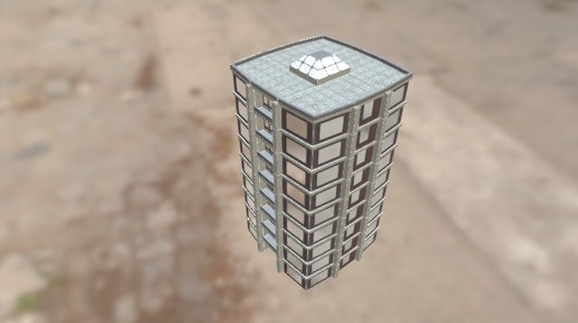 Apartement Building Test 3D Model