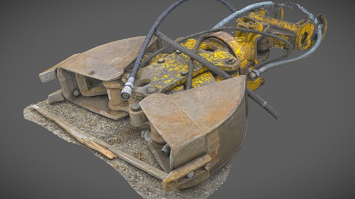 Excavator Hydraulic Shear Attachment I. – Free 3D Model STL