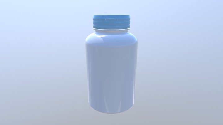 Basic Capsule Bottle 3D Model
