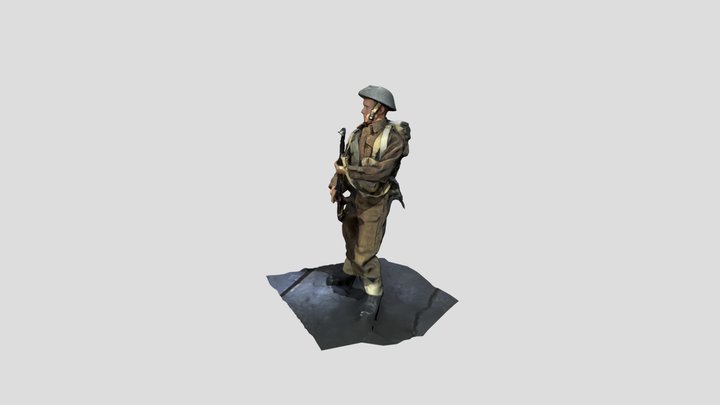 British Soldier 3D Model