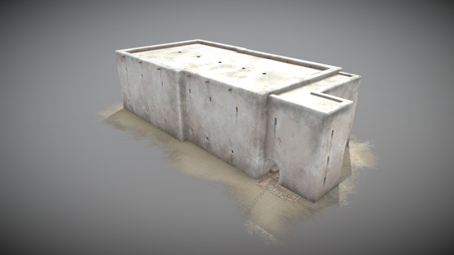 Dormitorium - zewnętrze/ Dormitory - exterior — Sketchfab embed 3D viewer