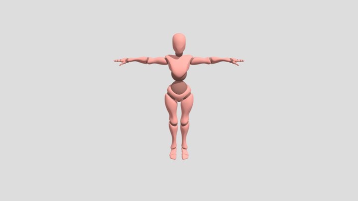 Roundhouse Kick 3D Model