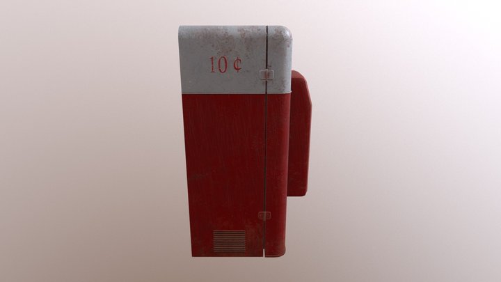 Soda Machine - Coca-Cola 3D Model