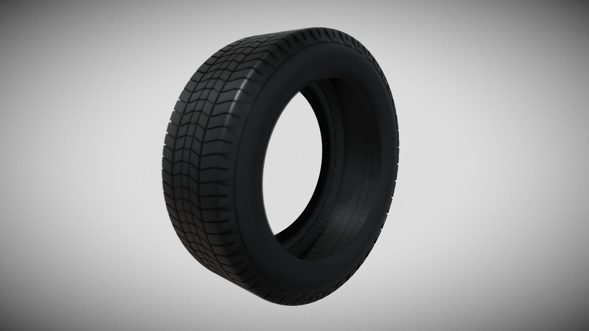 3D model tire_1 - This is a 3D model of the tire_1. The 3D model is about a black and white photo of a tire.