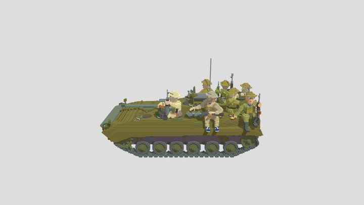 voxel BMP-2 3D Model