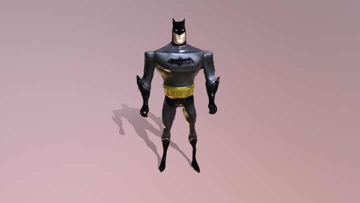 Batman Photogrammetry Retopo And Color 3D Model