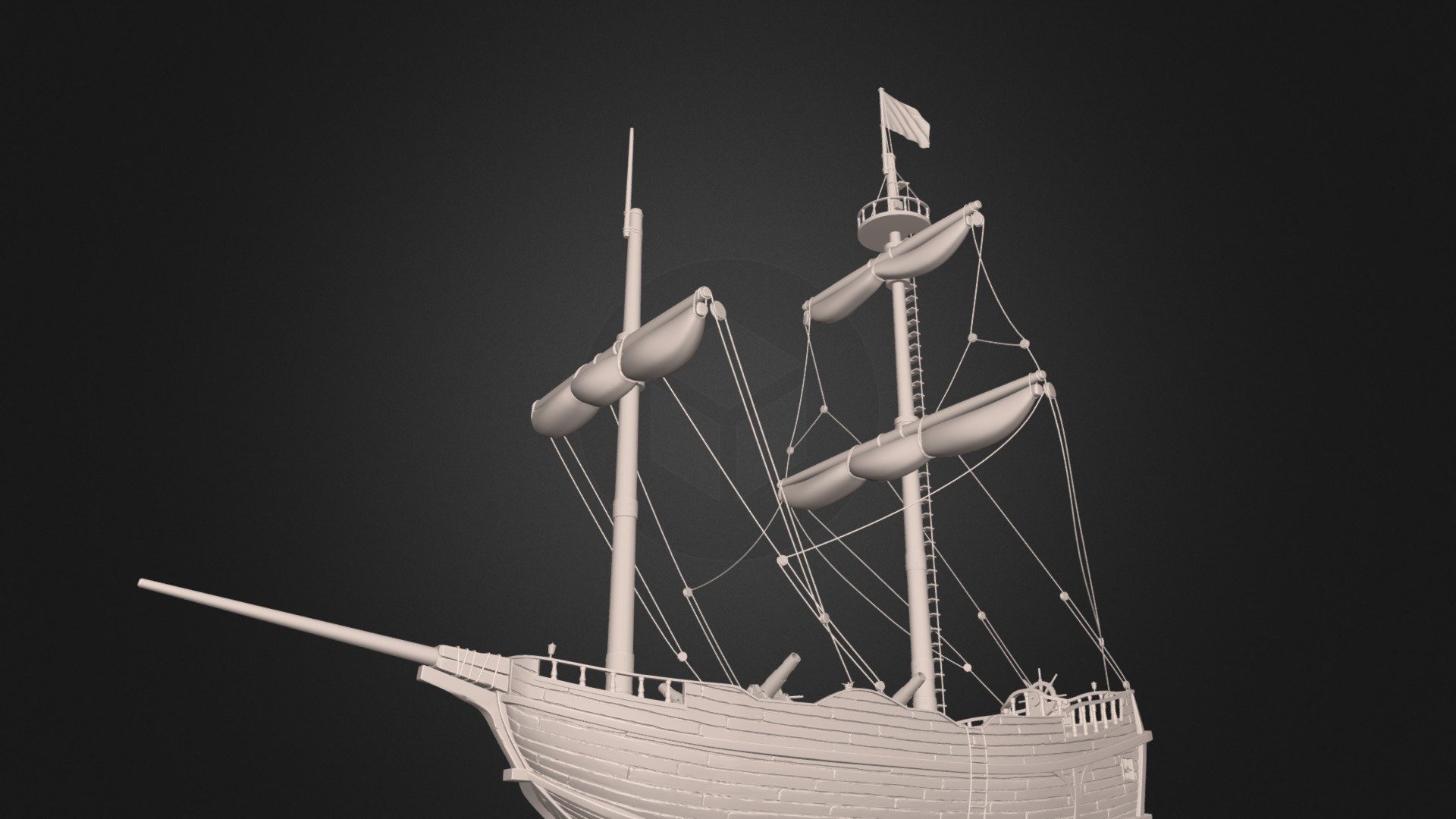 Sea of Thieves Brigantine [v3] 3D model by Jonathan