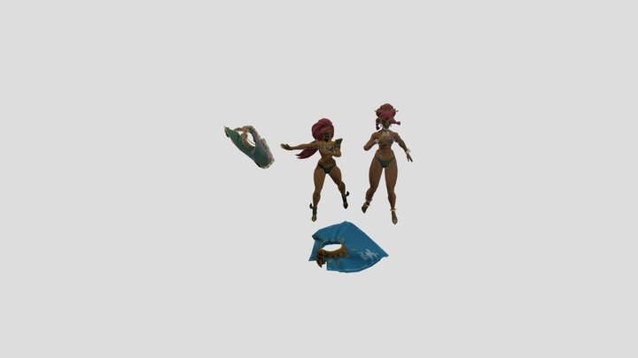 Isha X Urbosa 2 3D Model