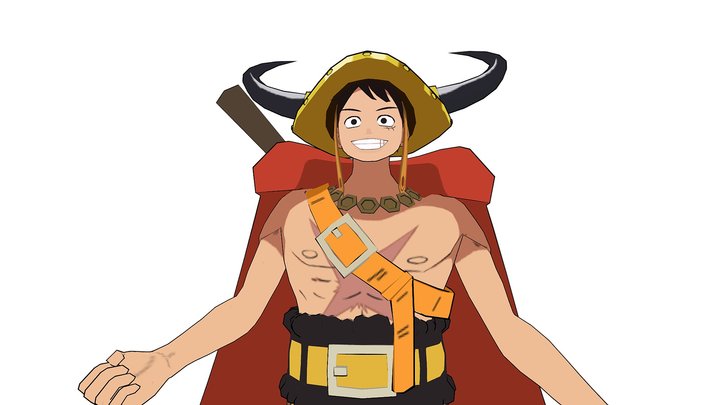 Elbaf Luffy (One Piece) 3D Model