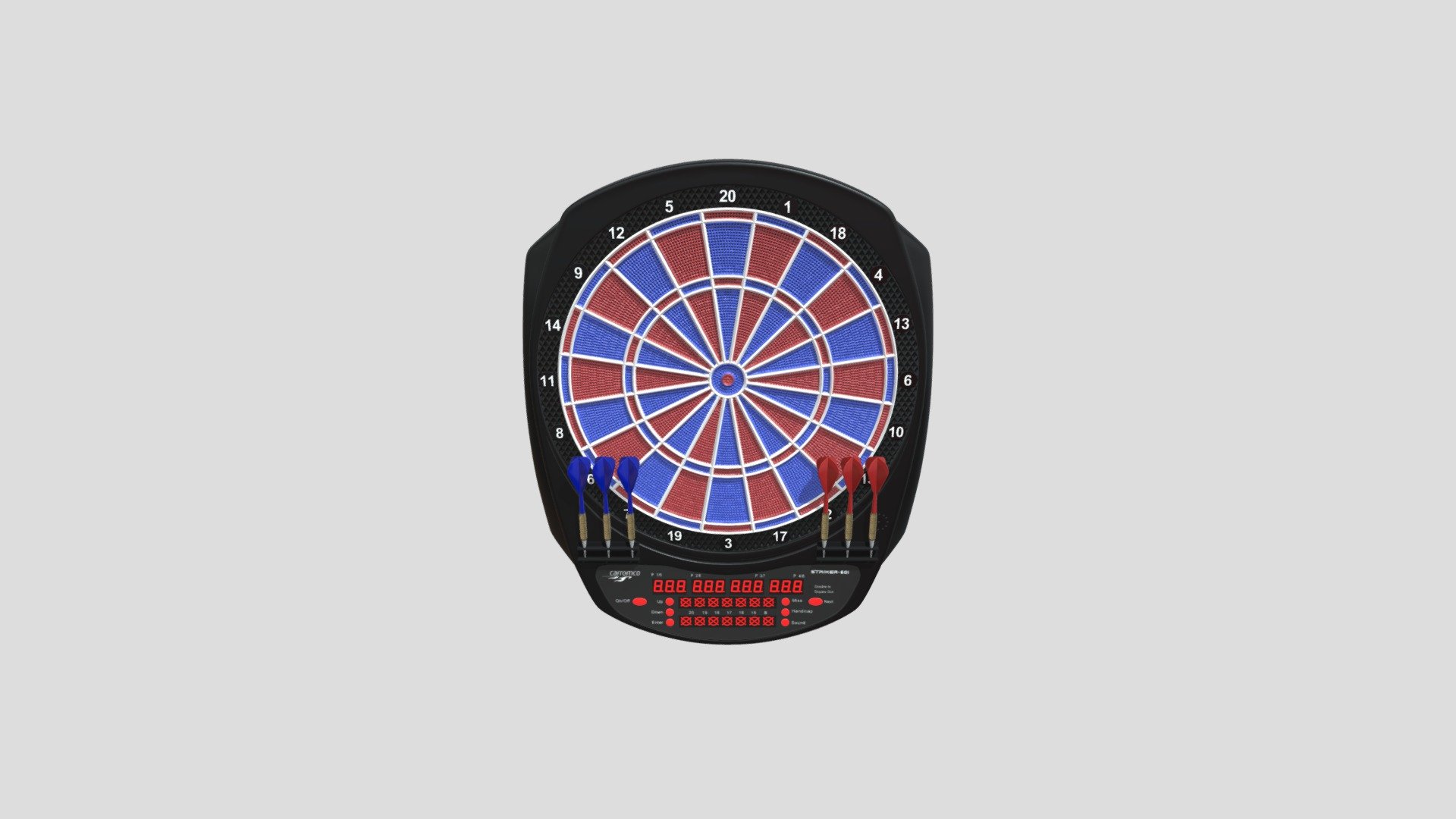 92646 Electronic Dartboard STRIKER-601 — Sketchfab embed 3D viewer