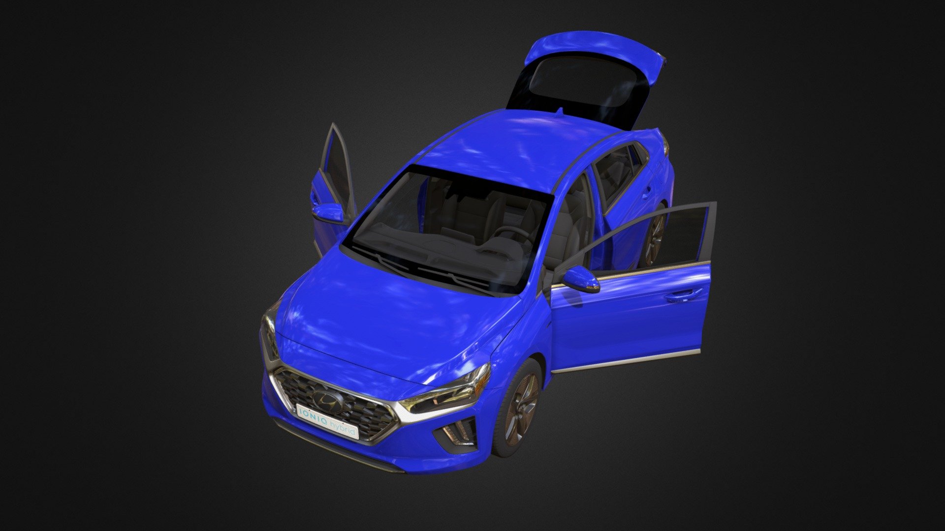 Hyundai IONIQ HEV - 3D model by vasyl.yarmola [78f15d7] - Sketchfab