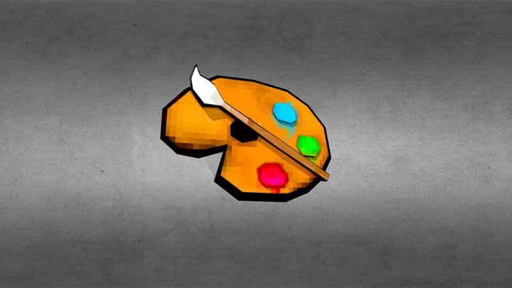Finger Palette Remodel 3D Model