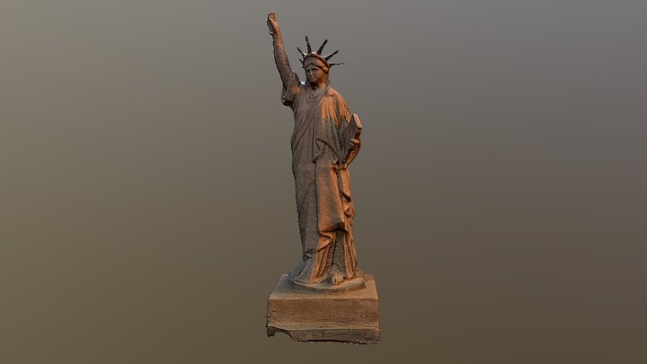 Concrete Statue of Liberty – Kostenloses 3D-Modell STL