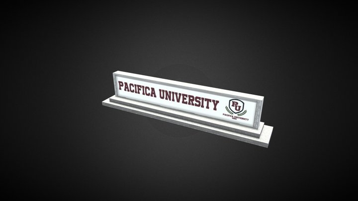 Billboard Pacifica University 3D Model