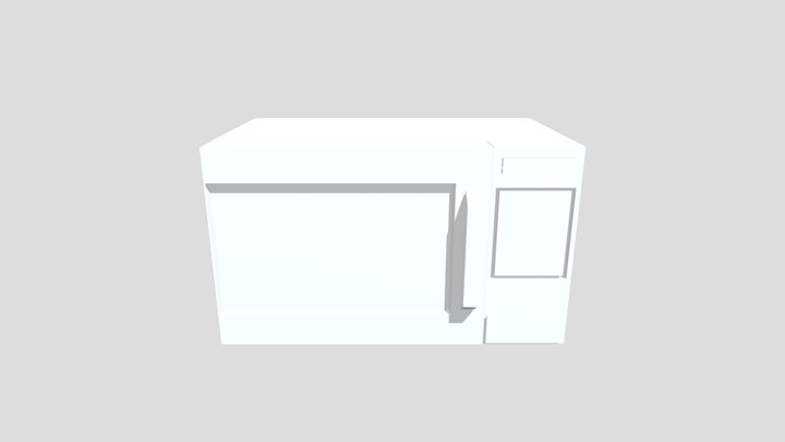 Microwave Closed 3D Model