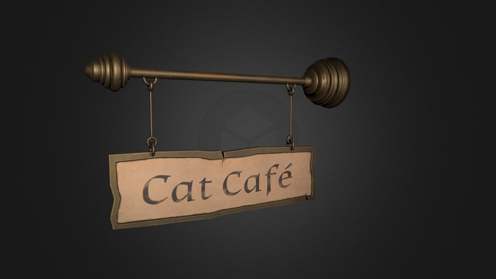 Shop sign 3D Model