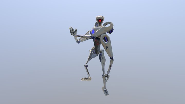 Sci-Fi Robot Character 3D Model
