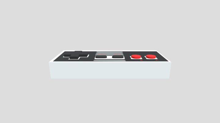 3D Sketchbook 1- NES Controller #2 3D Model
