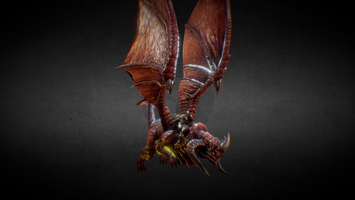 Dragon flying 3D Model