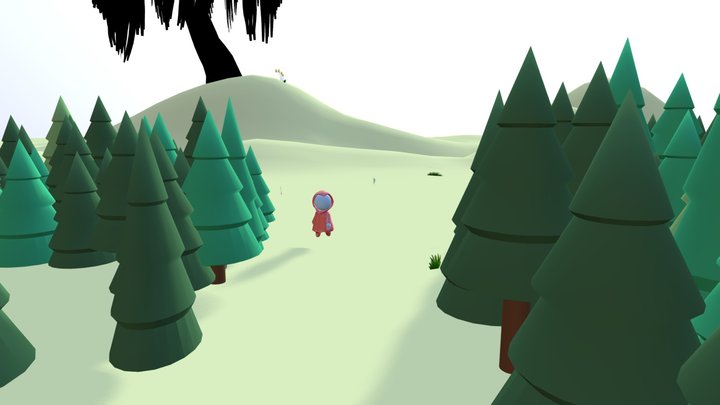 Red In The Woods 3D Model