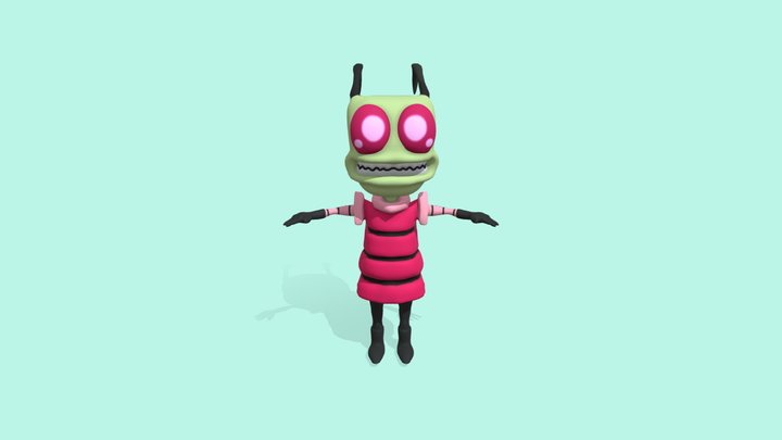 Invader Zim 3D Model