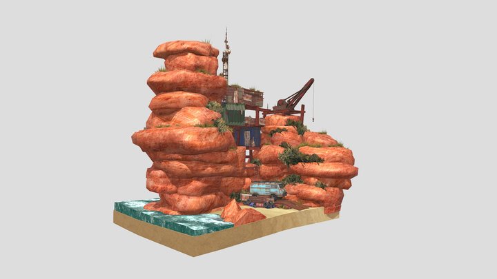 DAE Diorama - RUSTBORN 3D Model