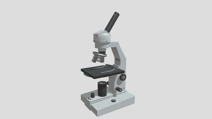 School Microscope 3D Model