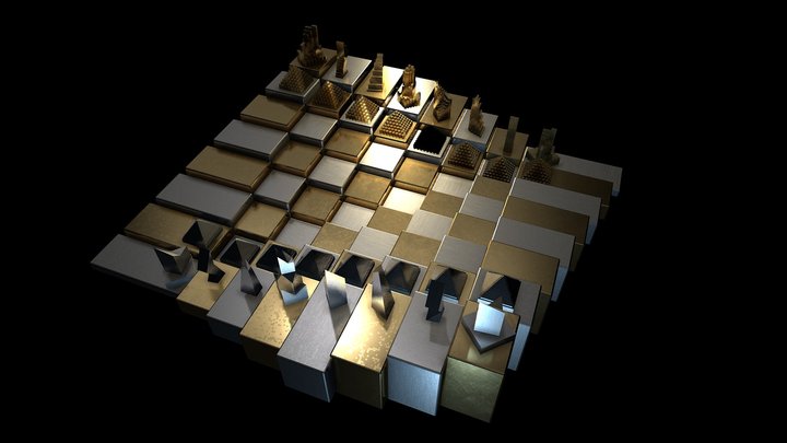 ArtStation - chess Set 3D model