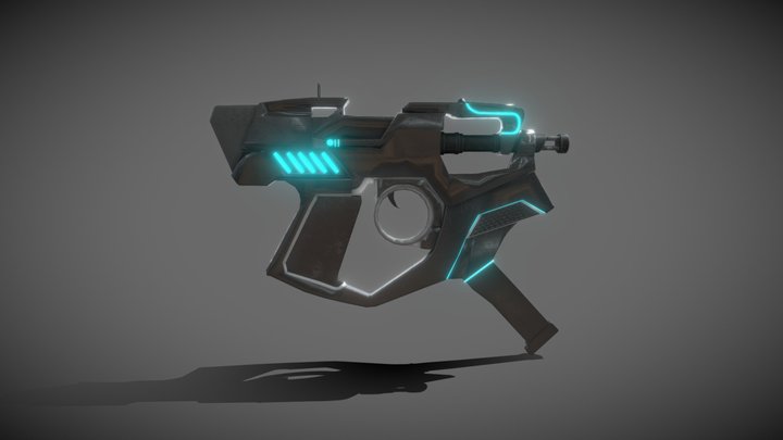 Sci-Fi SMG Variant A 3D Model