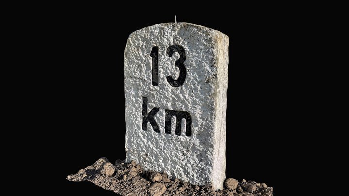 Milestone Innertkirchen - Sustenpass km 13 – Free 3D Model STL