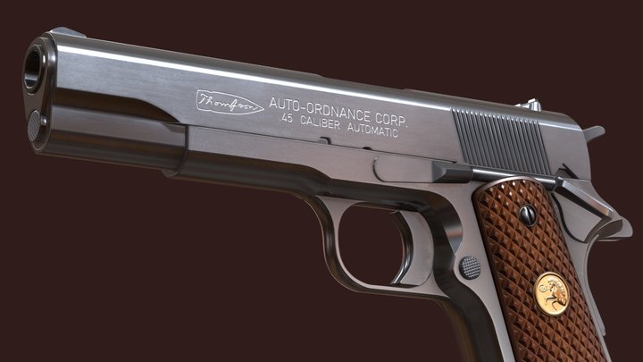 AO M1911A1 (Wood v2) | “Pulp Fiction” collection 3D Model