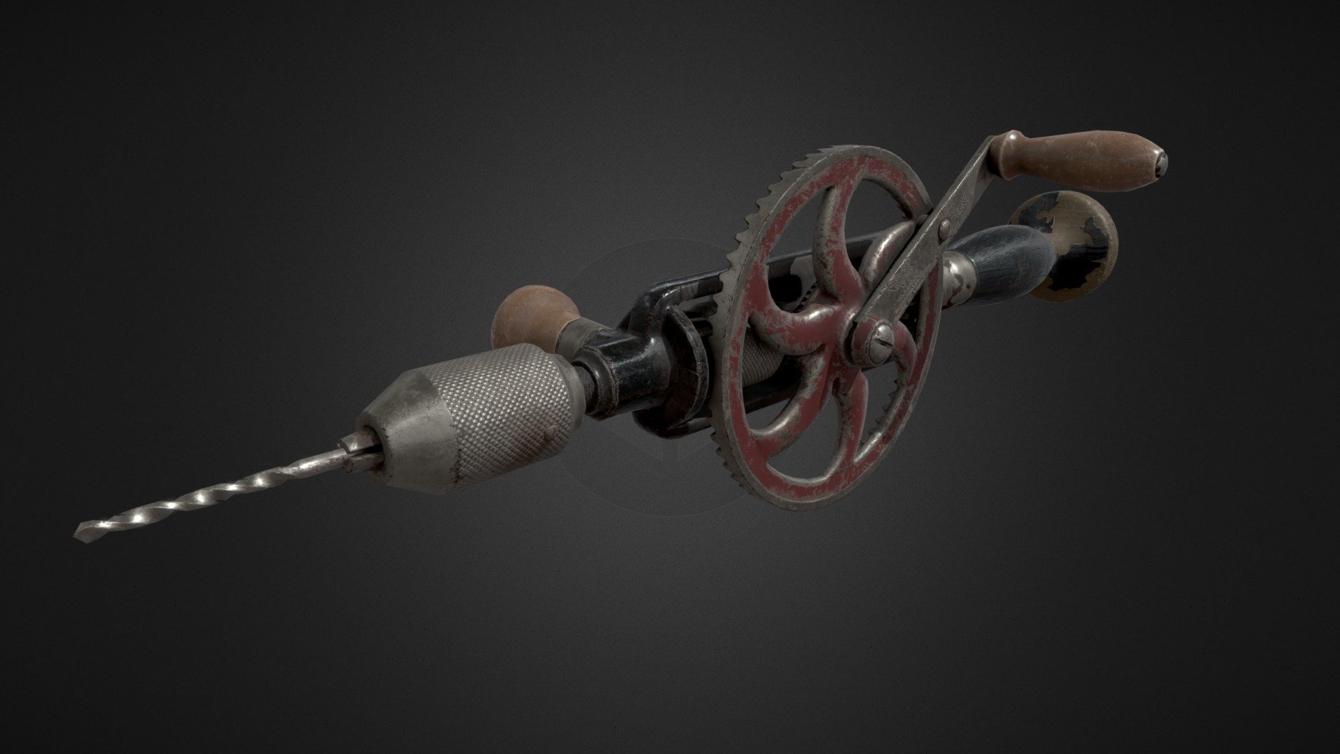 Millers Falls Hand Drill Game Asset Pipeline 3D model by Denica