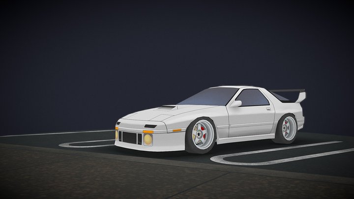 RX-7 FC Shutoko Spec 3D Model