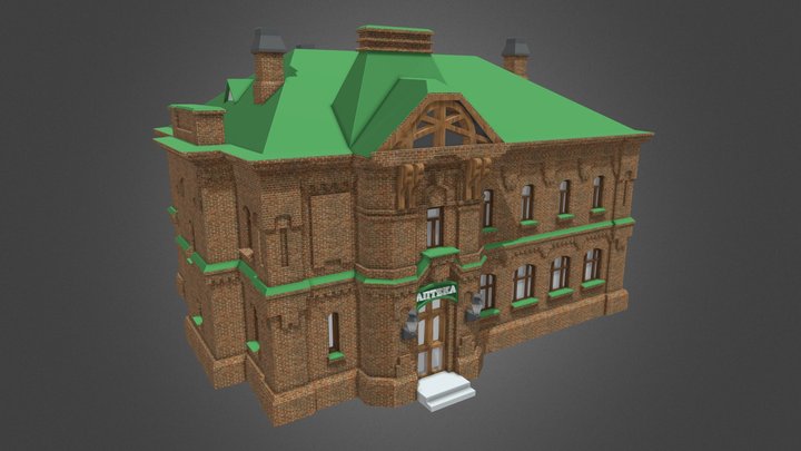 Аптека общества врачей Енисейской губернии 3D Model