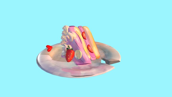 Valentines leftovers snack 3D Model
