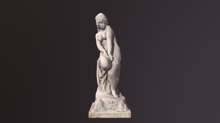 enslaved woman sculpture sketch 3D Model