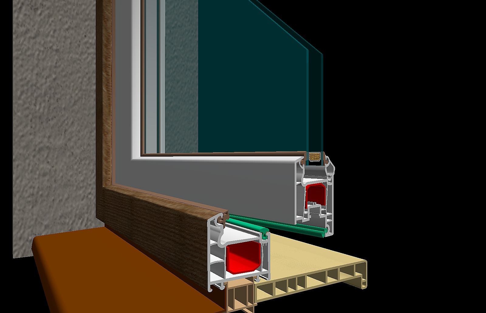 Window section - 3D model by rotating3d.com (@3dpeter) [790381c ...