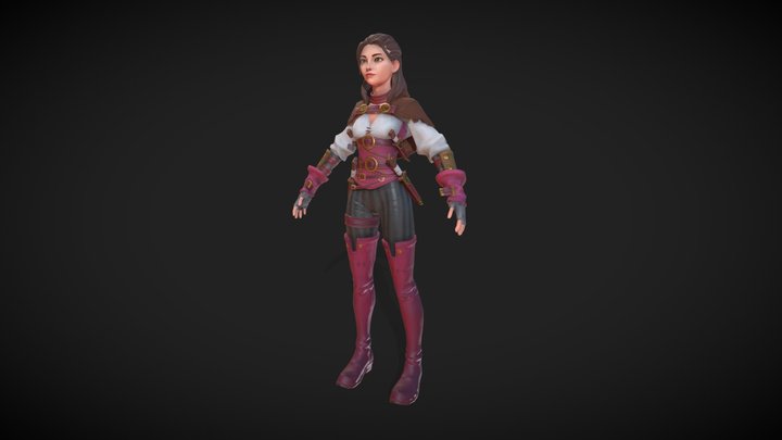 Emma – Stylized Adventure Character 3D Model