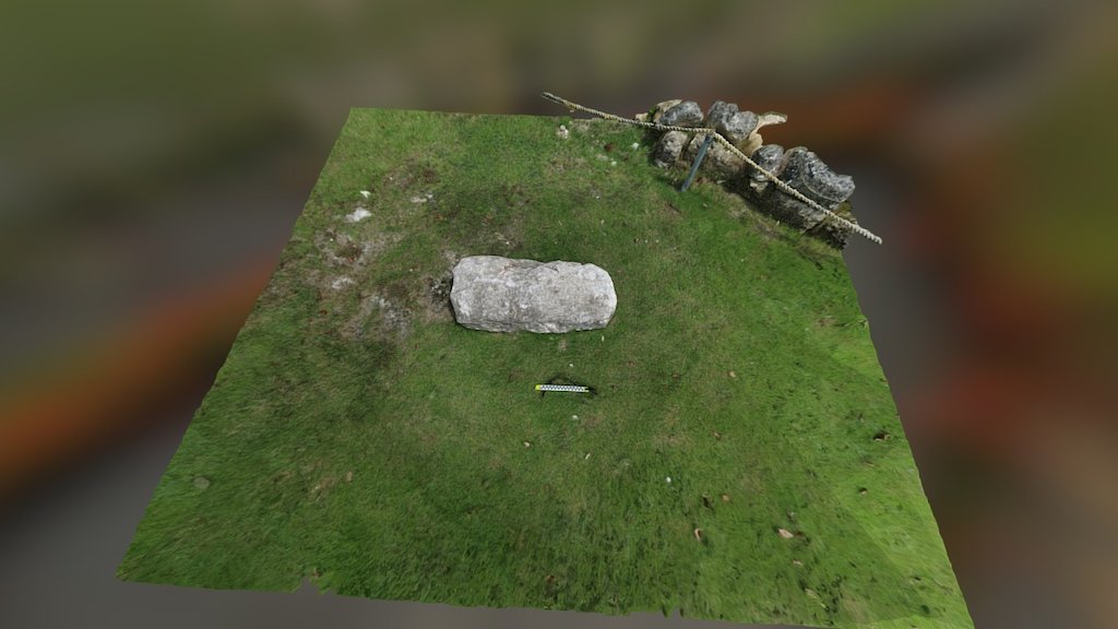 Small Fallen Stela at Xunantunich, Belize