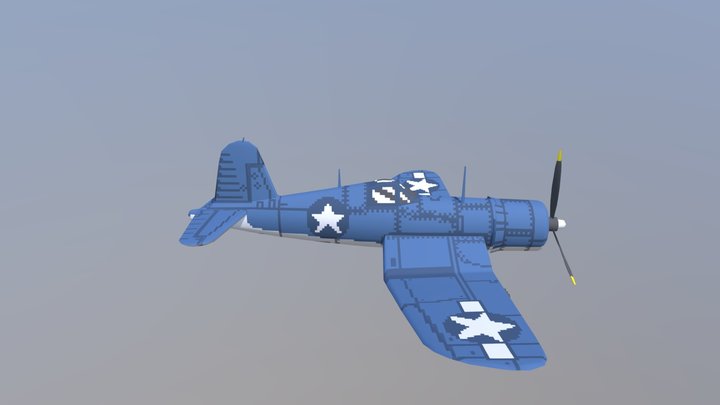 Vought F4U Corsair 3D Model